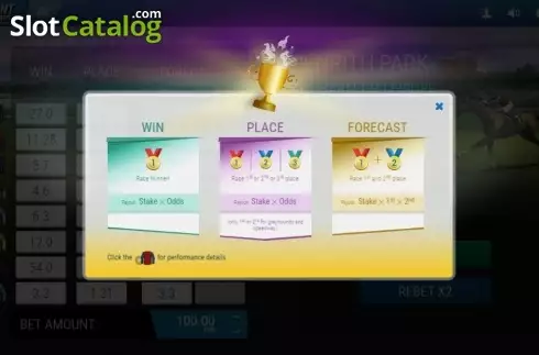 Скрин6. Instant Virtual Horses слот
