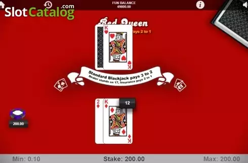 Скрин3. Red Queen Blackjack слот