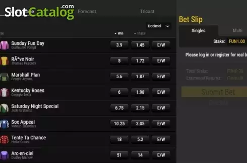 Скрин3. Virtual Trotting слот