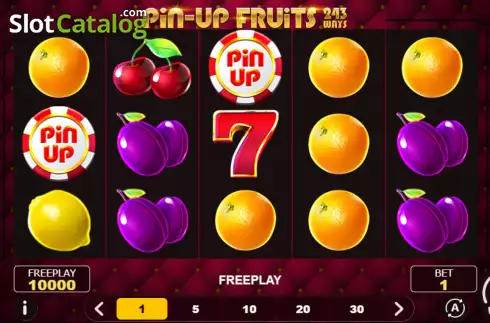 Скрин2. Pin-Up Fruits 243 слот