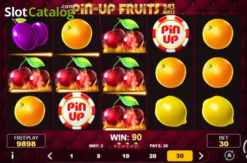 Скрин3. Pin-Up Fruits 243 слот