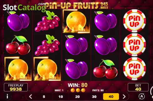 Скрин4. Pin-Up Fruits 243 слот