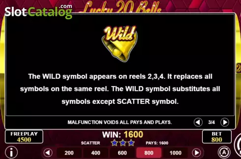 Скрин8. Lucky 20 Bells слот