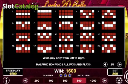 Скрин7. Lucky 20 Bells слот