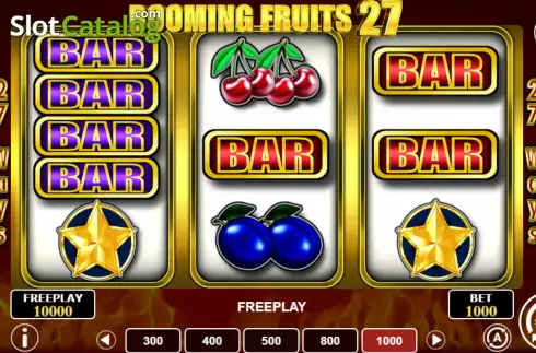 Скрин2. Booming Fruits 27 слот