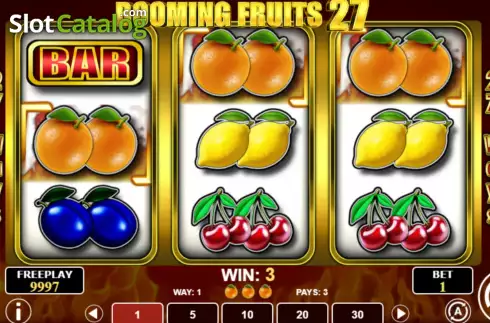 Скрин4. Booming Fruits 27 слот