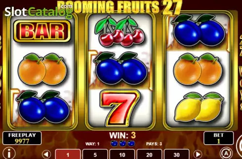 Скрин3. Booming Fruits 27 слот