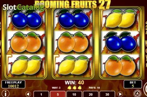 Скрин5. Booming Fruits 27 слот