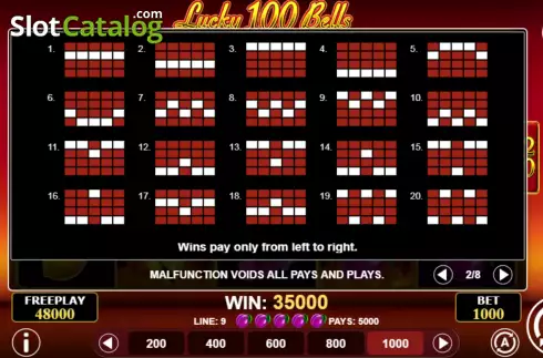 Скрин6. Lucky 100 Bells слот