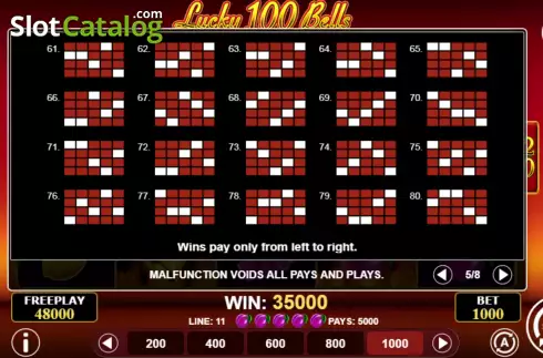 Скрин9. Lucky 100 Bells слот