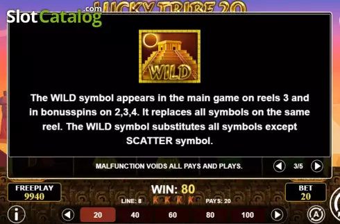 Скрин7. Lucky Tribe 20 слот