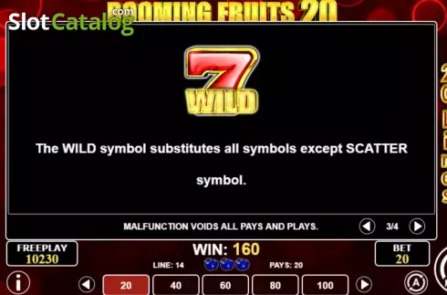 Скрин8. Booming Fruits 20 слот