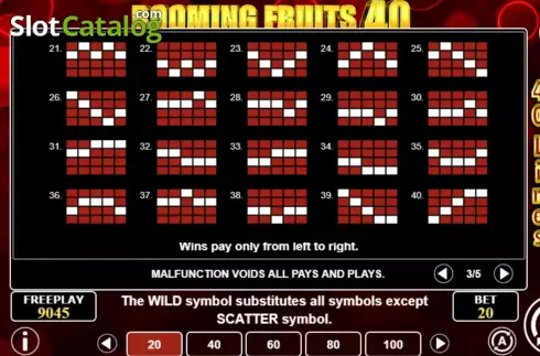 Скрин7. Booming Fruits 40 слот
