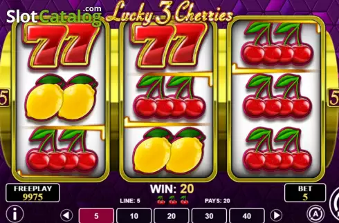 Скрин3. Lucky 3 Cherries слот