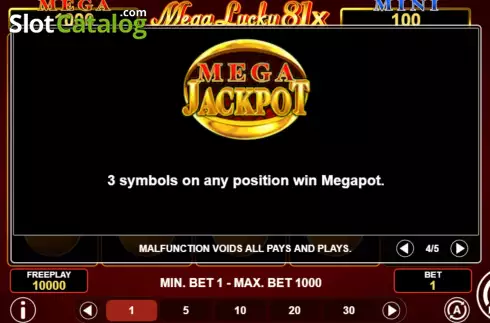 Скрин8. Mega Lucky 81x слот