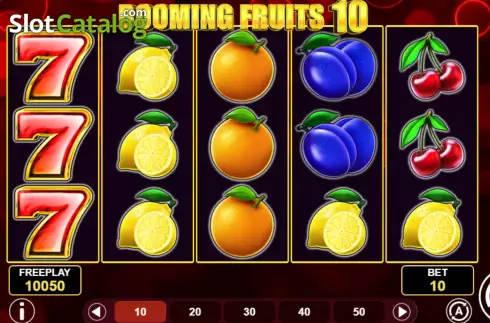 Скрин2. Booming Fruits 10 слот