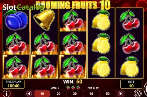 Скрин5. Booming Fruits 10 слот