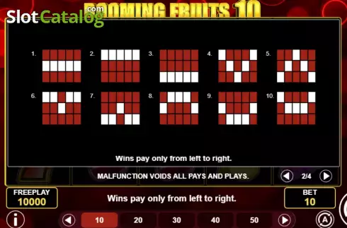 Скрин7. Booming Fruits 10 слот