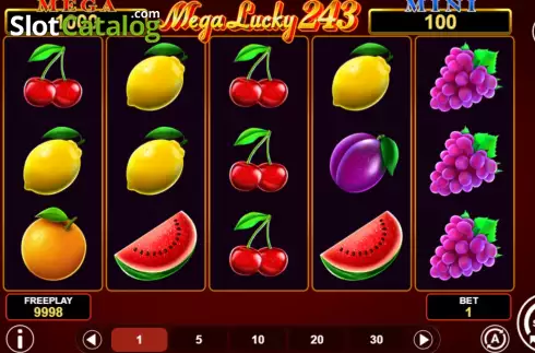 Скрин2. Mega Lucky 243 слот