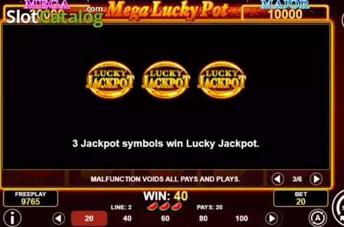 Скрин9. Mega Lucky Pot слот