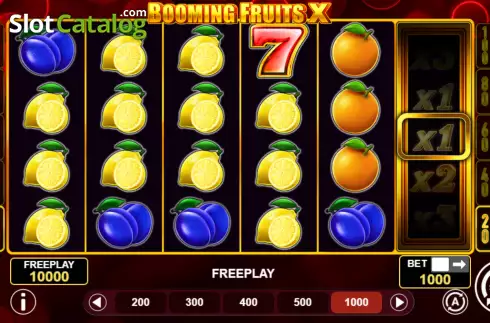 Скрин2. Booming Fruits X слот