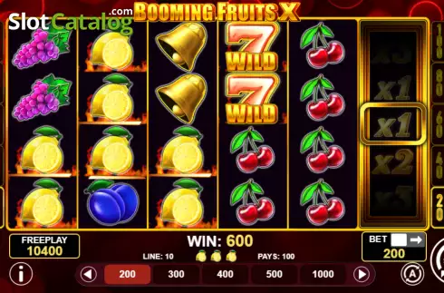 Скрин3. Booming Fruits X слот