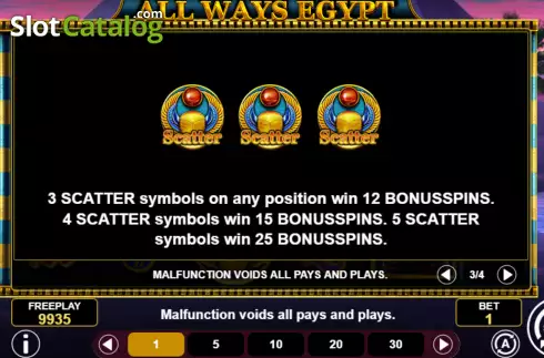 Скрин8. All Ways Egypt слот