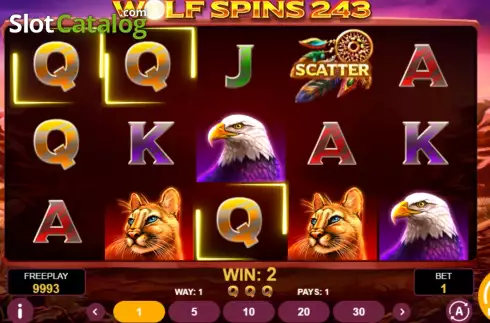 Скрин4. Wolf Spins 243 слот