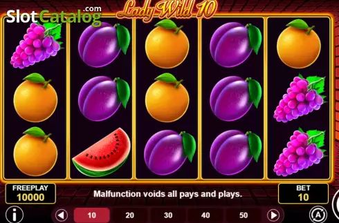 Скрин2. Lady Wild 10 слот