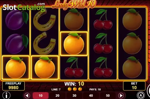 Скрин3. Lady Wild 10 слот