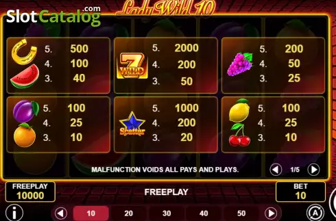 Скрин5. Lady Wild 10 слот