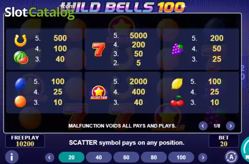 Скрин5. Wild Bells 100 слот