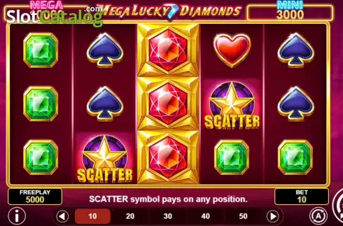 Скрин2. Mega Lucky Diamonds слот