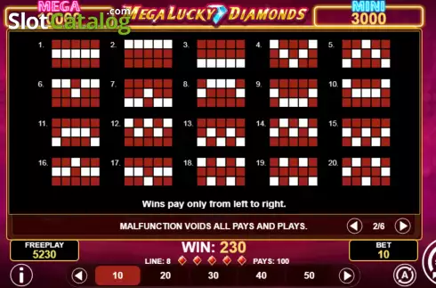 Скрин6. Mega Lucky Diamonds слот