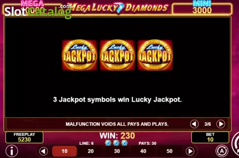 Скрин7. Mega Lucky Diamonds слот
