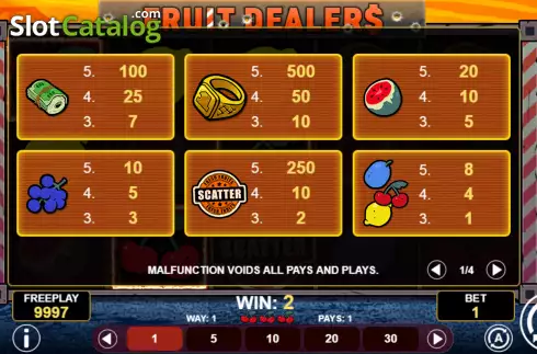 Скрин6. Fruit Dealers слот