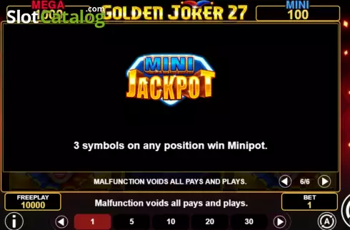 Скрин9. Golden Joker 27 слот