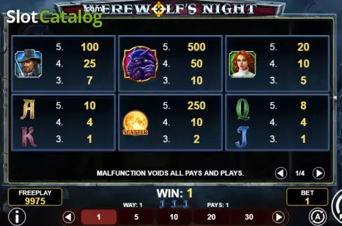 Скрин5. Werewolf's Night слот