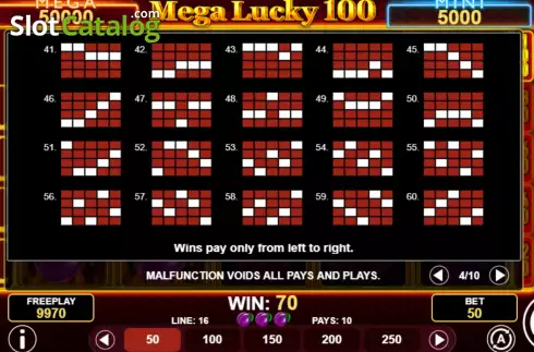 Скрин8. Mega Lucky 100 слот