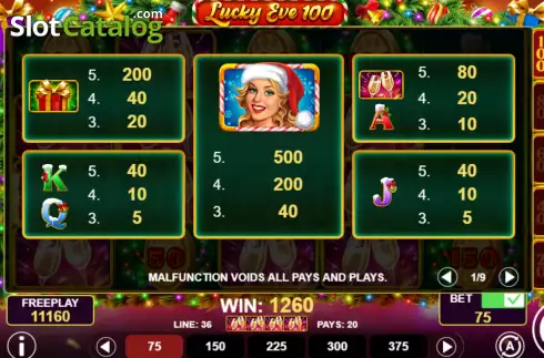 Скрин5. Lucky Eve 100 слот