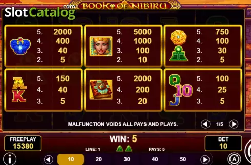 Скрин5. Book of Nibiru слот