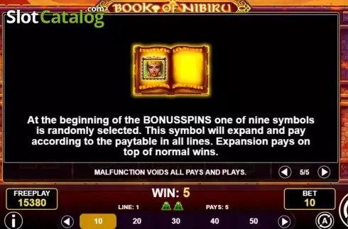 Скрин9. Book of Nibiru слот