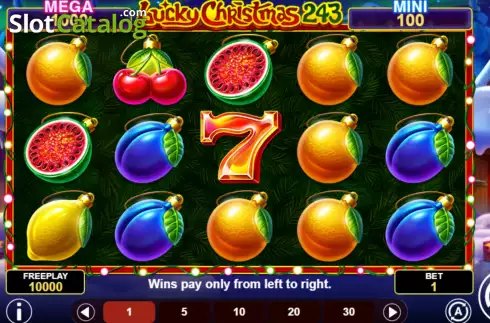Скрин2. Lucky Christmas 243 слот