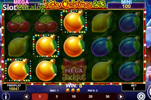 Скрин4. Lucky Christmas 243 слот
