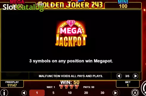 Скрин7. Golden Joker 243 слот