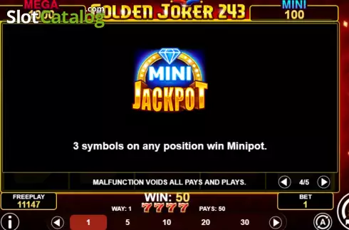 Скрин8. Golden Joker 243 слот