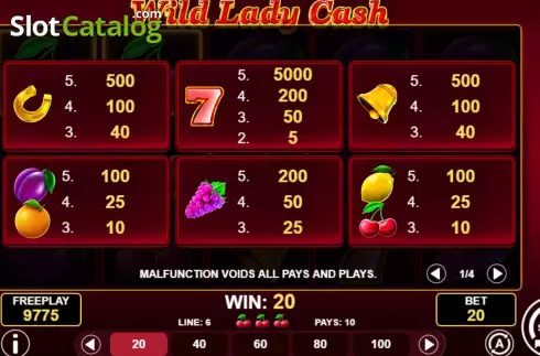Скрин6. Wild Lady Cash слот
