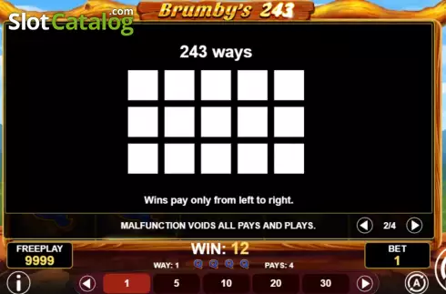 Скрин7. Brumby's 243 слот