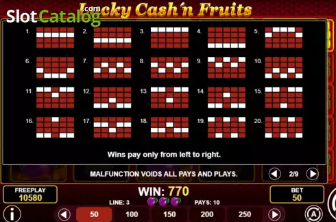 Скрин6. Lucky Cash'n Fruits слот
