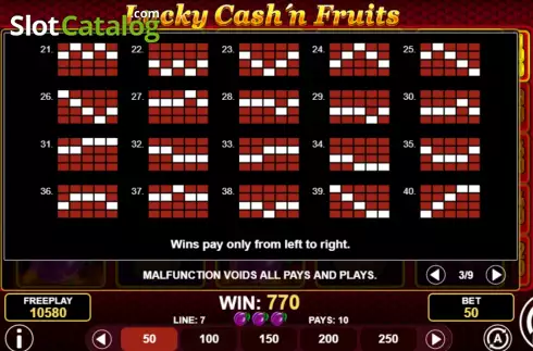 Скрин7. Lucky Cash'n Fruits слот